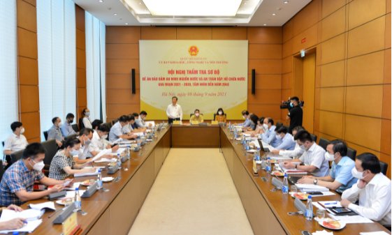 Thường trực Ủy ban Khoa học, Công nghệ và Môi trường tổ chức hội nghị thẩm tra sơ bộ Đề án Bảo đảm an ninh nguồn nước và an toàn đập, hồ chứa nước nước giai đoạn 2021-2030, tầm nhìn đến năm 2045